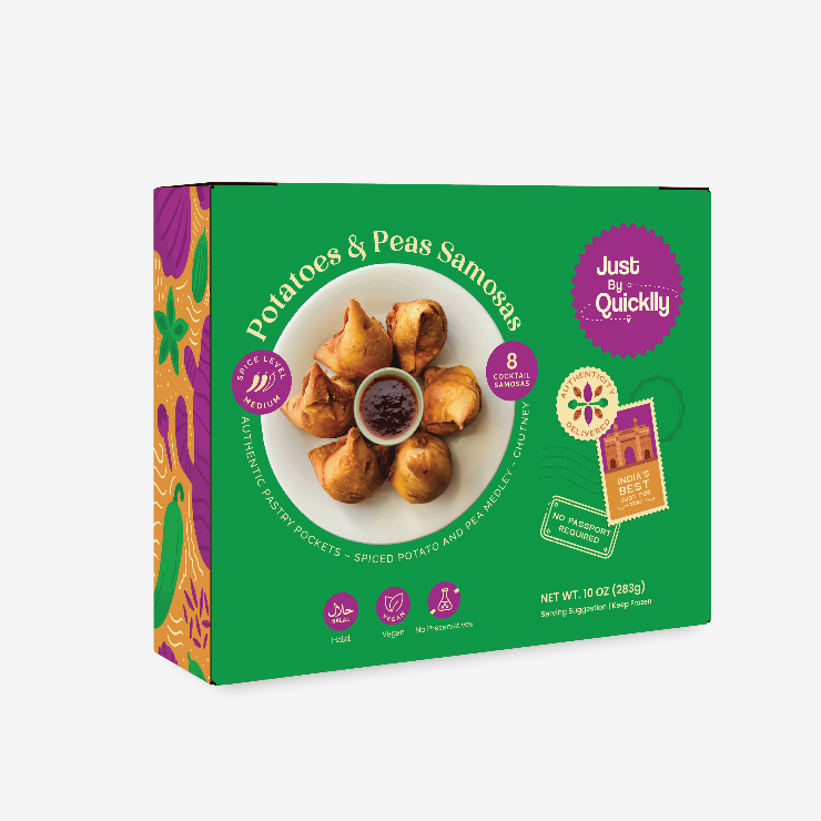 Potatoes & Pea Samosas