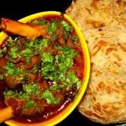 Paratha w/ Mutton Masala