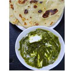 Paratha w/ Palak Paneer