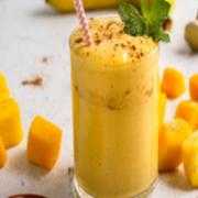 Almond Mango Lassi - Almond milk