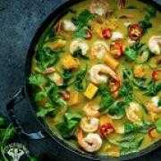 Green Coconut Shrimp Curry