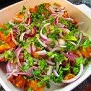Tandoori romaine and parmesan salad