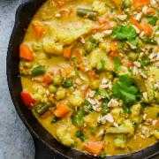 Parotta (2 pcs) With veg Korma