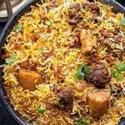 Lamb Biryani and Raita