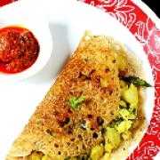 Butter Onion Rava Masala Dosa