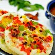 Onion Bell Pepper Coriander Uttapam