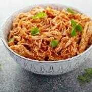 Shredded Chicken with Red and Green Pepper