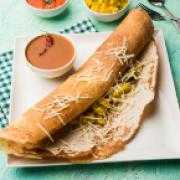 Onion Chilly Cheese Dosa