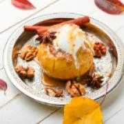 Fresh Fruit with Ice Cream