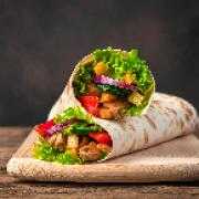 Pita with Peri Peri Chicken Shawarma