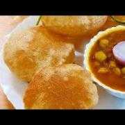halwa puri with channa