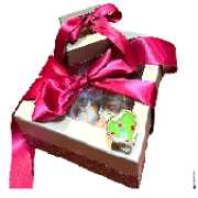 Maroon Gold Swirl Gift box