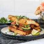 Egg/Chicken tikka sandwich