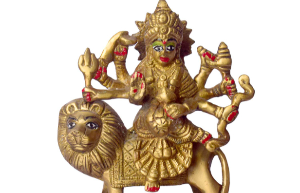 Diwali Special Elegant Brass Sherawali Mata Idol